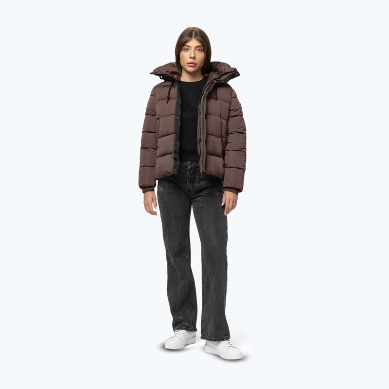 Geacă de iarnă pentru femei Pitbull Amalia Padded Hooded dark chocolate 2