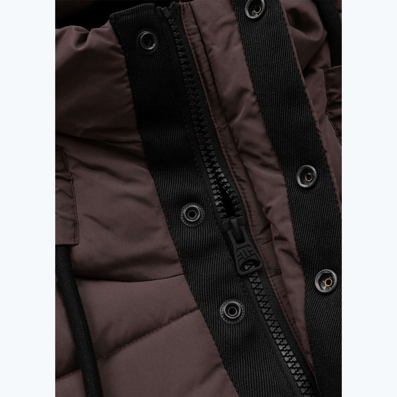 Geacă de iarnă pentru femei Pitbull Amalia Padded Hooded dark chocolate 8