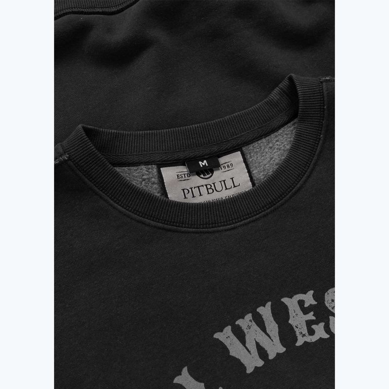 Bluză pentru bărbați Pitbull Strenght & Respect Crewneck washed dark graphite 7