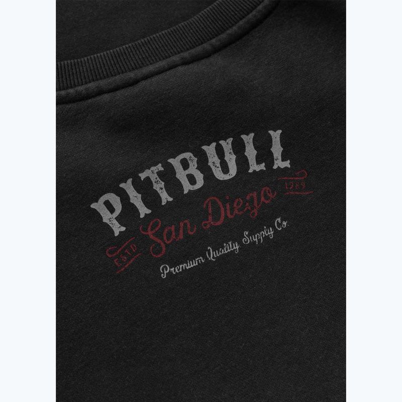 Bluză pentru bărbați Pitbull Strenght & Respect Crewneck washed dark graphite 11