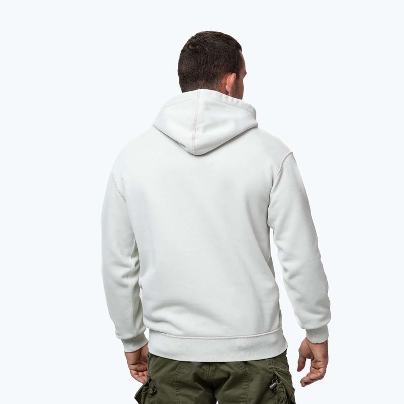 Bluză pentru bărbați Pitbull Orlando Hooded white stone 3