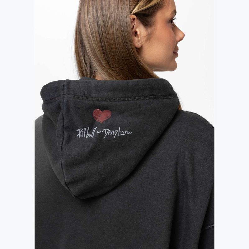 Bluză pentru femei Pitbull Thick & Thin Hooded dark graphite 3