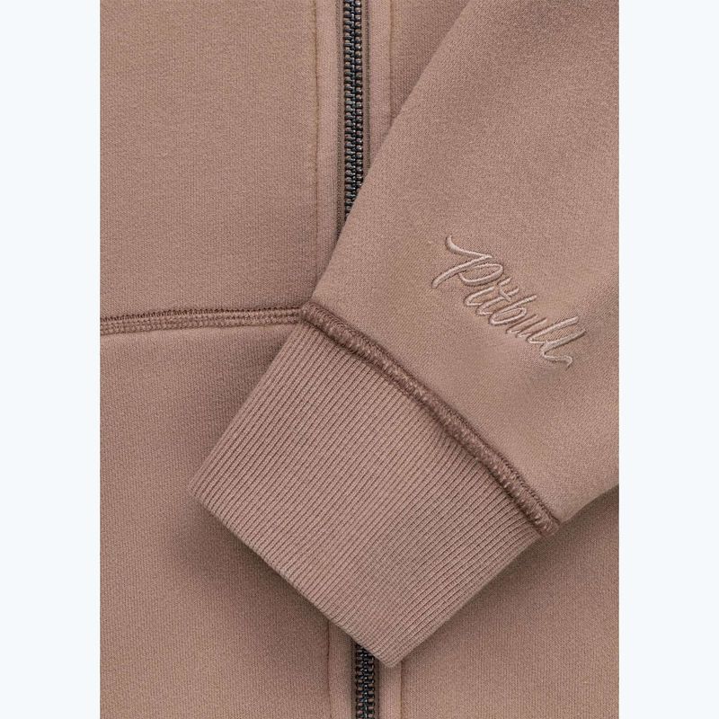 Bluză pentru femei Pitbull Skull Surf Hooded Zip chocolate mousse 12