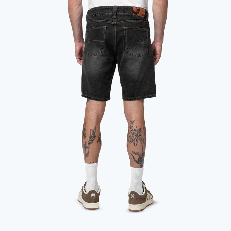Shorturi bărbătești Pitbull Bayside Jeans Pocket black 3