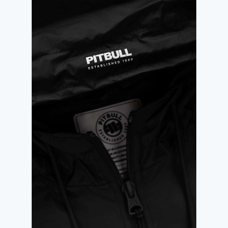 Geacă pentru bărbați Pitbull Athletic Tape Nylon Hooded black 6