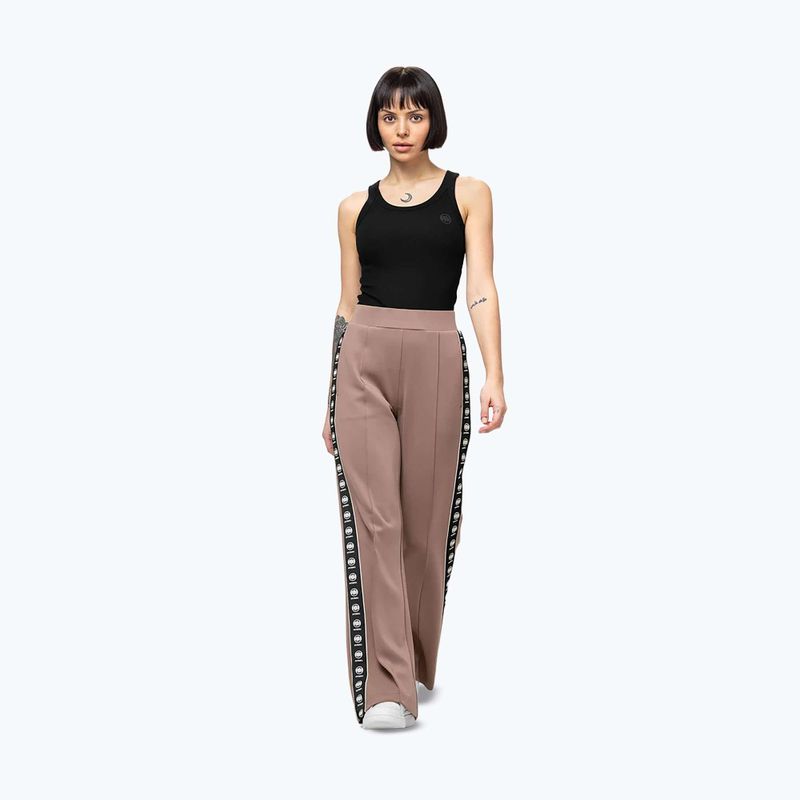 Pantaloni pentru femei Pitbull Verona Wide Leg chocolate mousse 4