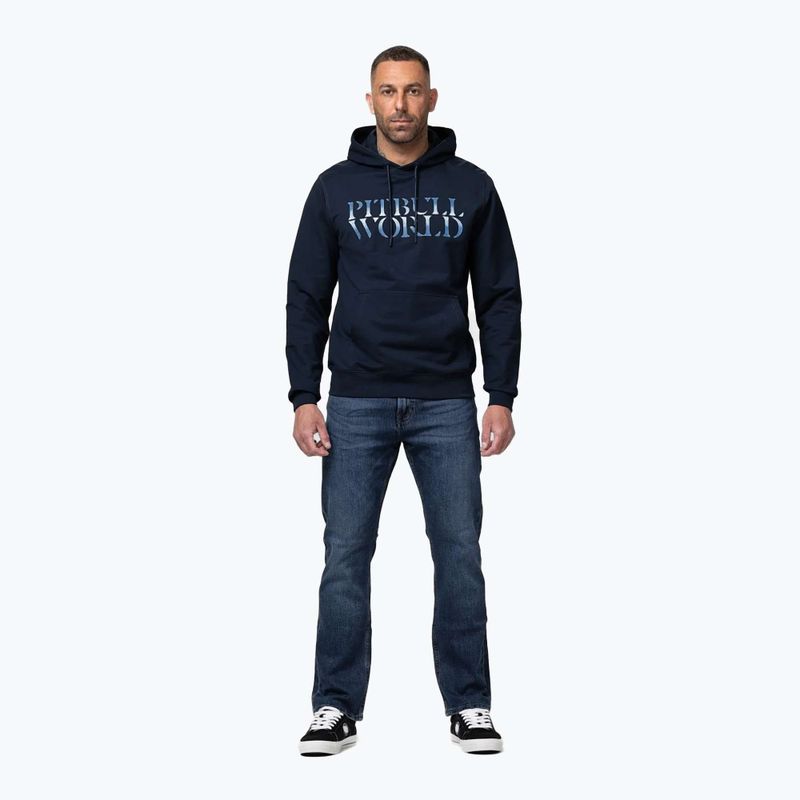 Bluză pentru bărbați Pitbull World Sweatshirt Hooded dark navy 2