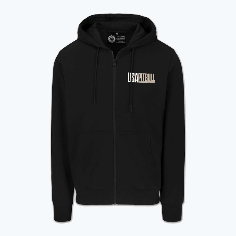 Bluză pentru bărbați Pitbull USA Hooded Zip black 6