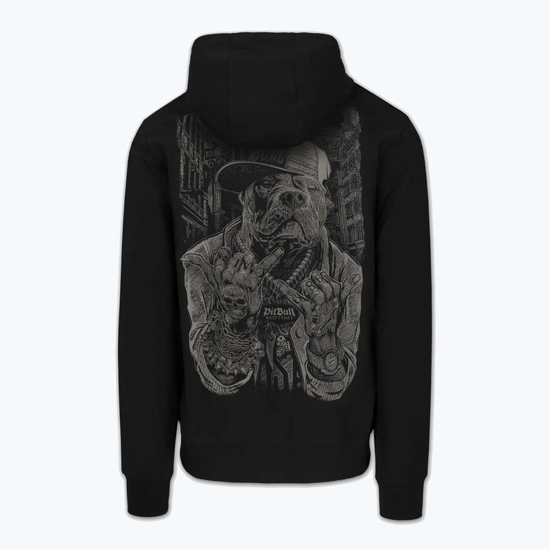 Bluză pentru bărbați Pitbull USA Hooded Zip black 7