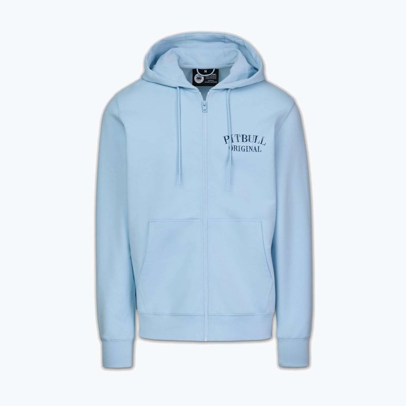 Bluză pentru bărbați Pitbull Midnight Sweatshirt Zip Hooded sky blue 6