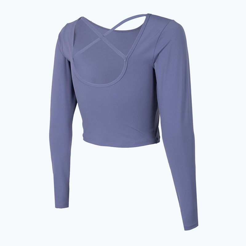Top de yoga pentru femei 4F H4Z22-TSDL019 albastru 4