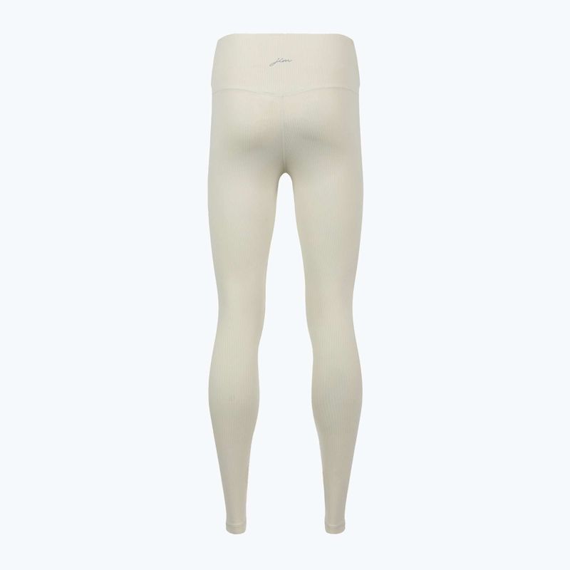 Colanți de yoga pentru femei JOYINME Unity Ribbed 7/8 buttercream 9