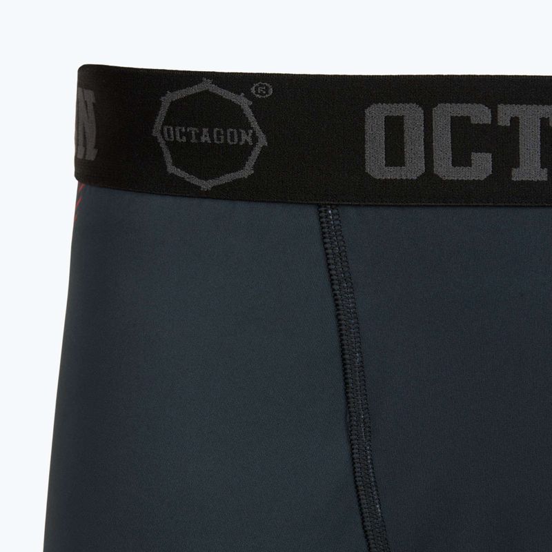 Pantaloni scurți de antrenament pentru bărbați Octagon Legion Escape black/red 3