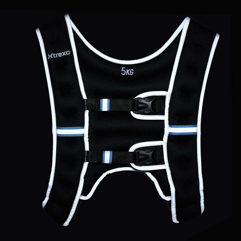 XTREXO veste de antrenament cu greutăți negru WV-05 7