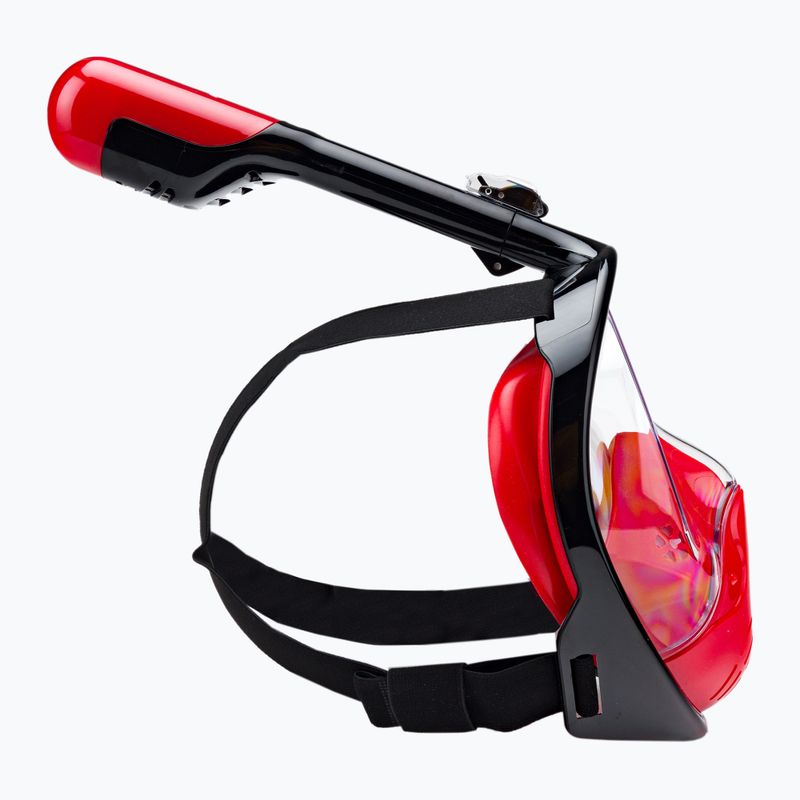 Mască integrală de snorkeling AQUASTIC roșie SMA-01SC 9
