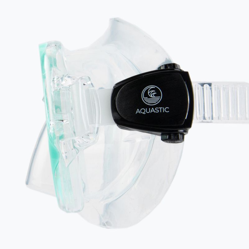 Set de snorkeling AQUASTIC Mască + Tub albastru MSA-01N 7