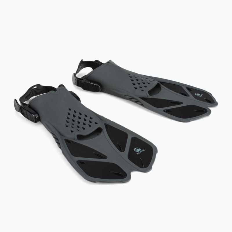 Set de snorkeling AQUASTIC Mască + Tub negru SMFK-01SC 3