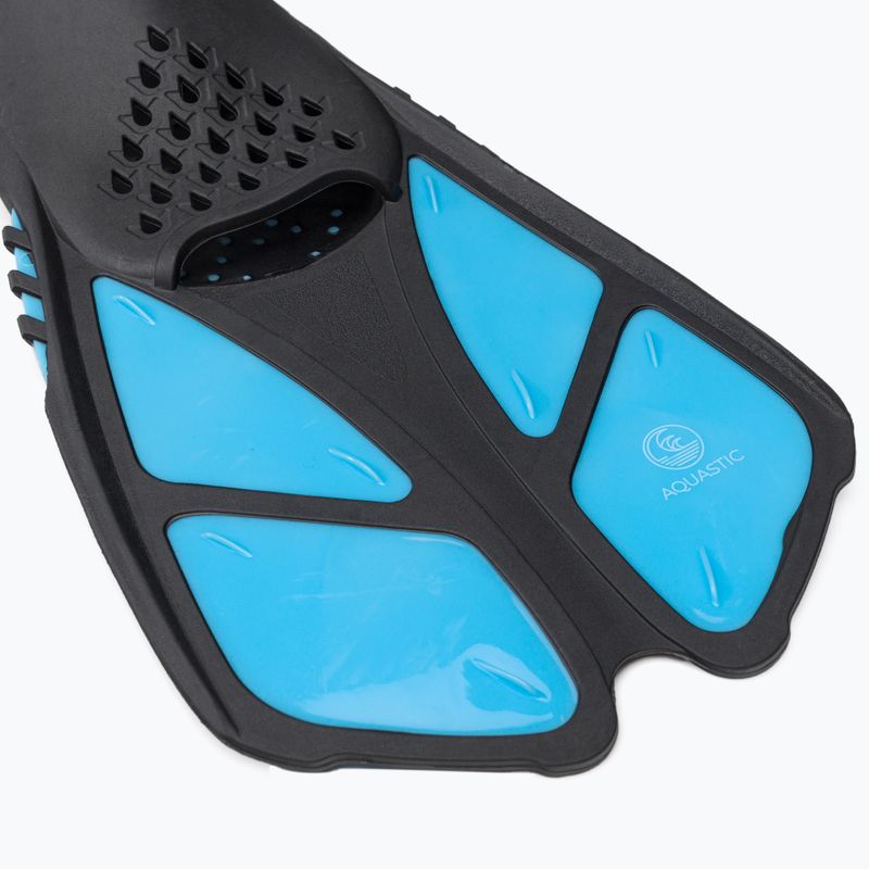 Set de snorkeling pentru copii AQUASTIC Mască + Aripioare + Tub albastru MSFK-01SN 7