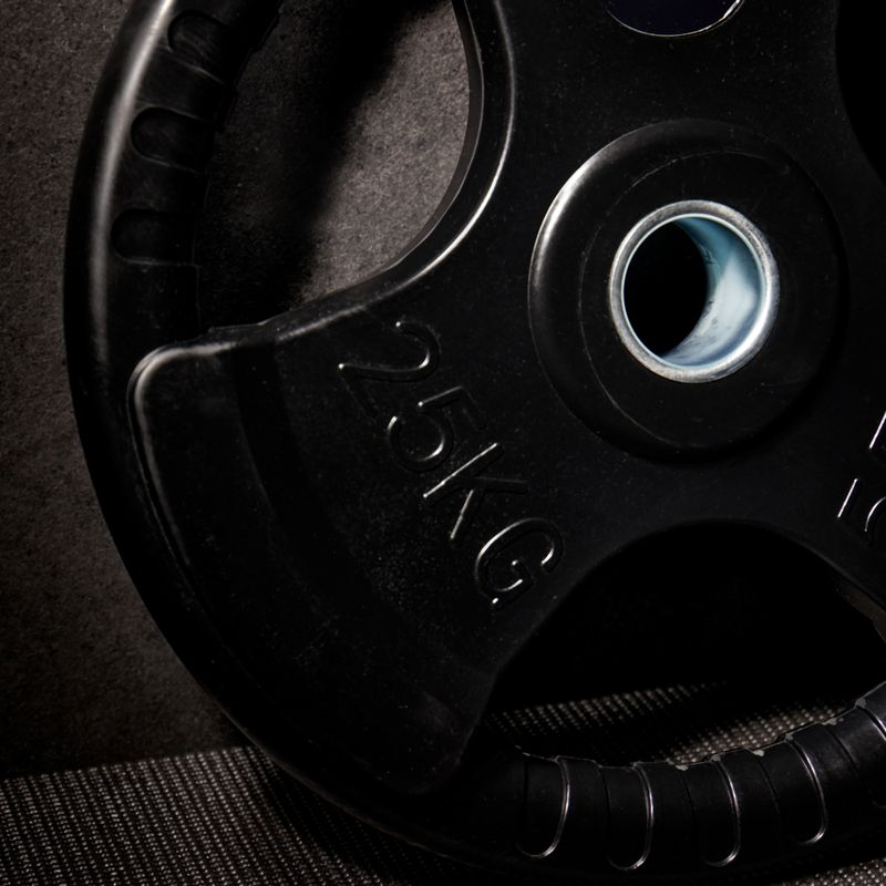 Greutate din fontă cauciucată XTREXO czarne RW25 25 kg 6