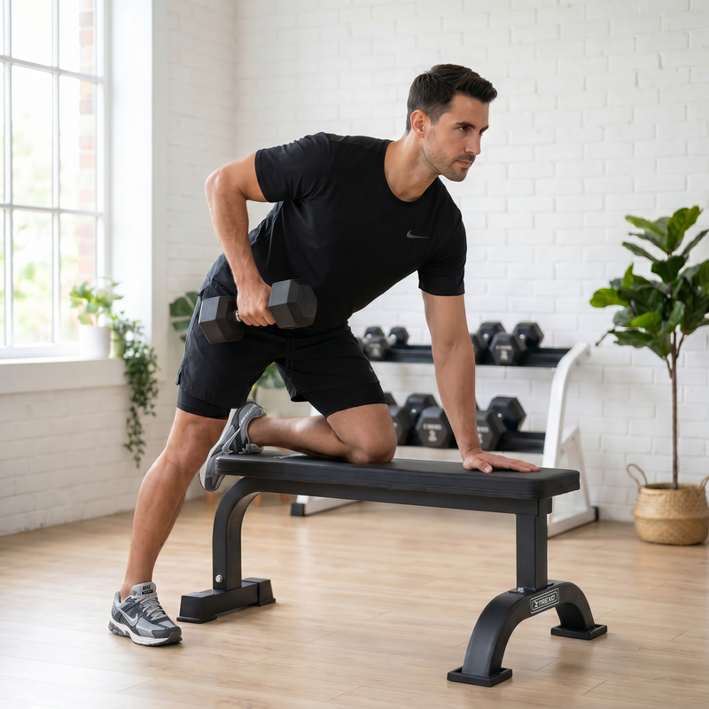Ganteră cauciucată XTREXO Hex HXD100 10 kg 4