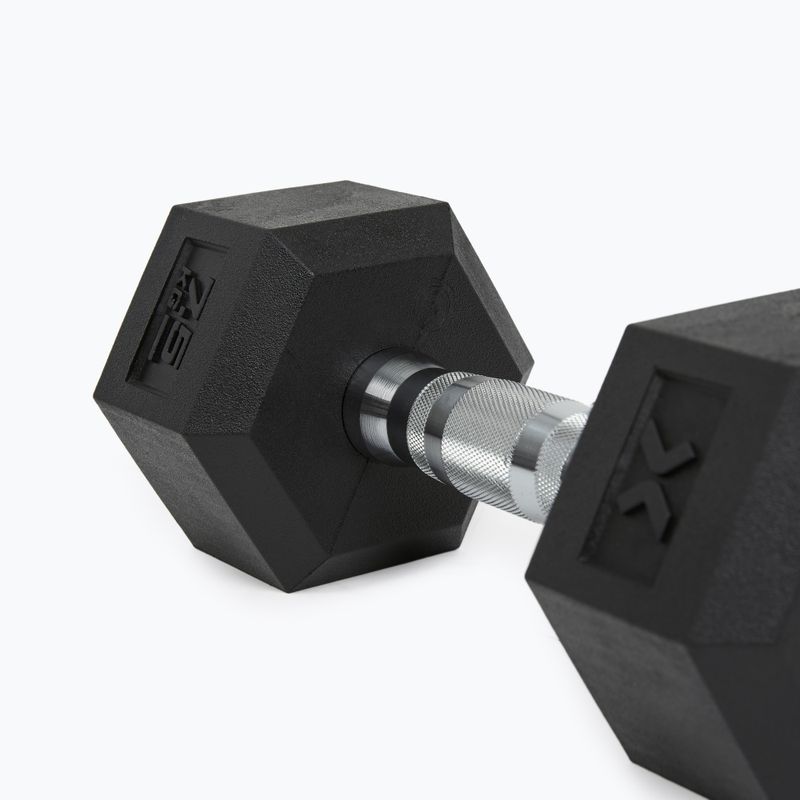 Ganteră cauciucată  XTREXO Hex HXD75 7.5 kg 8