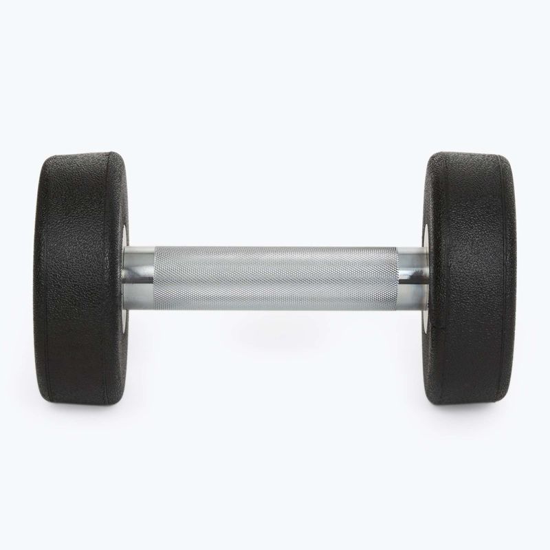 Gantera din fontă cauciucată XTREXO Pro 4 kg black 7