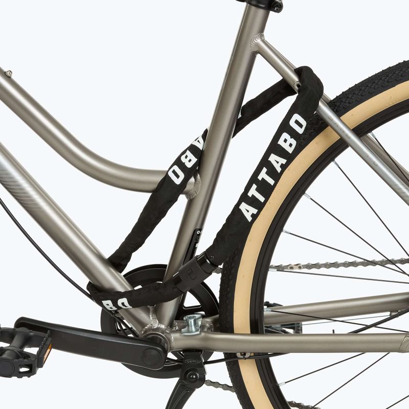 Lacăt de bicicletă ATTABO C.100 lanț 6 mm negru 2