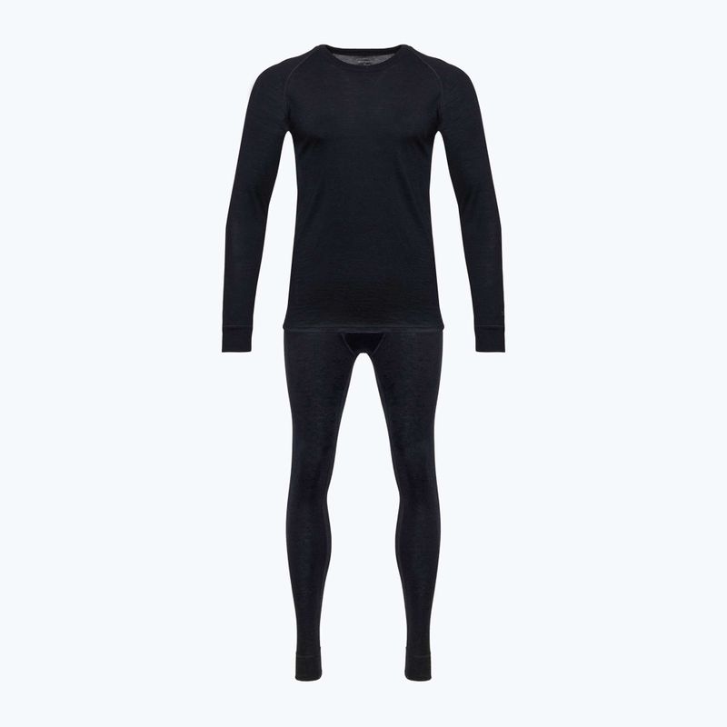 Set de lenjerie termoactivă pentru bărbați WOOLCANO Merino SET0540 negru 10