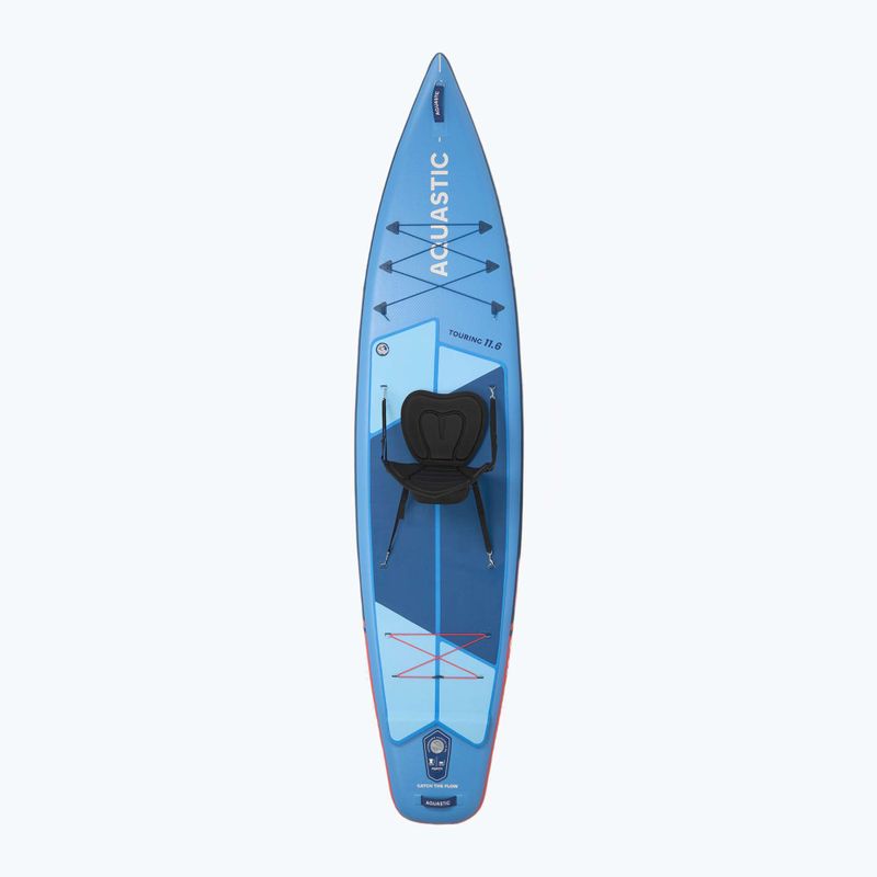 Set placă SUP gonflabilă AQUASTIC Touring 11'6" albastru 3