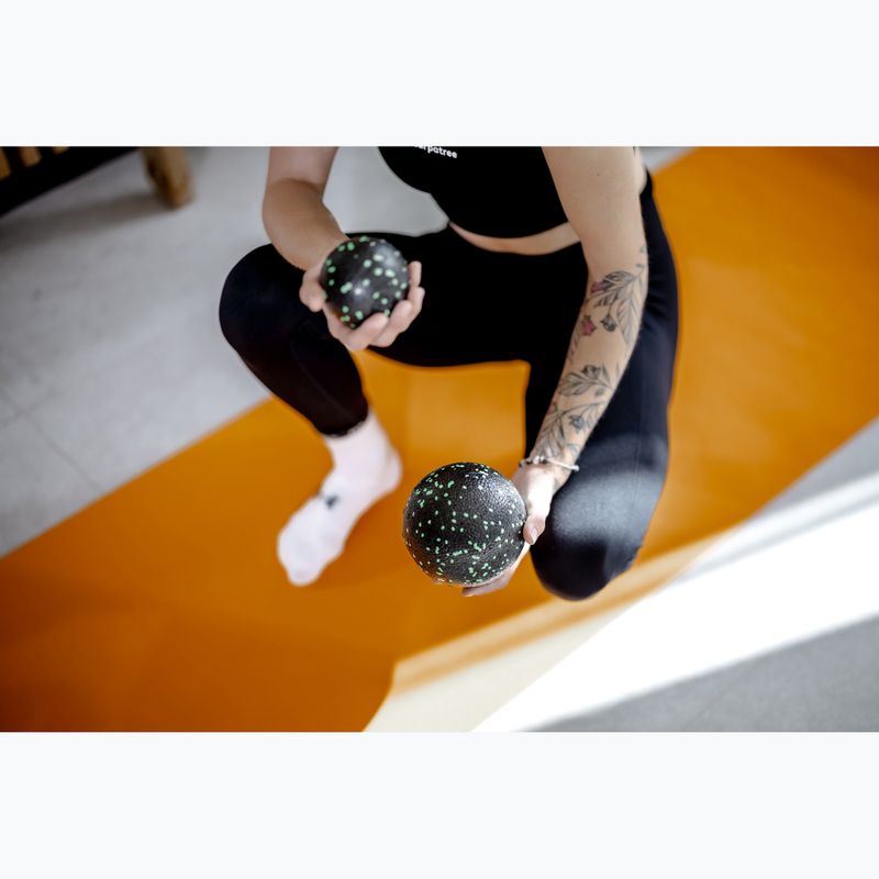 Minge de masaj XTREXO TRX-MSB008 8 cm neagră/limon 8