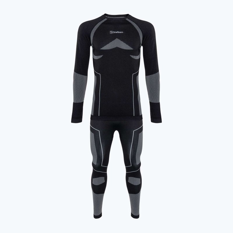 Set de lenjerie termoactivă pentru bărbați OneTeam Achill Set negru 15