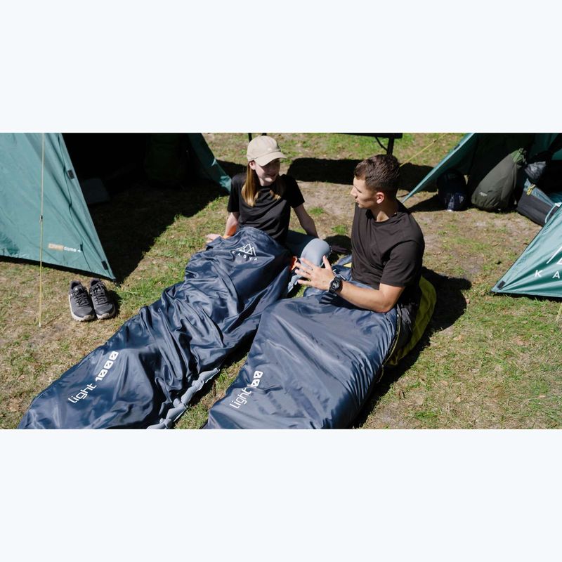 KADVA Light 1000 L sac de dormit stânga gri 8
