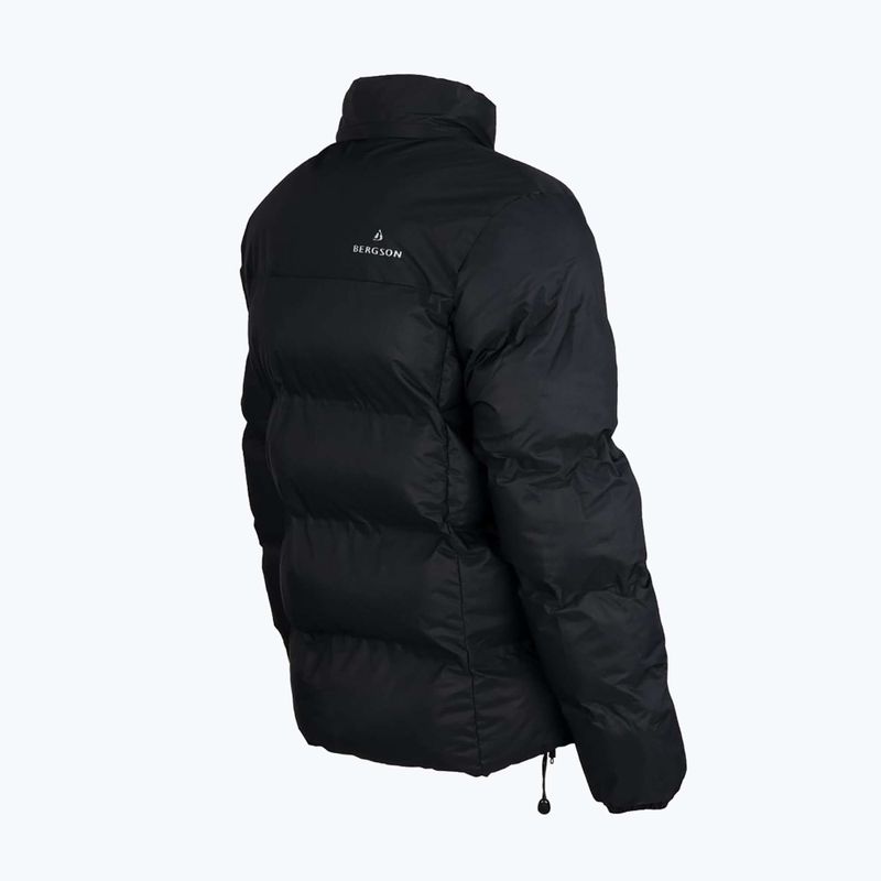 Jachetă izolată pentru bărbați BERGSON Snowy Wolf Micro-Therm negru 2