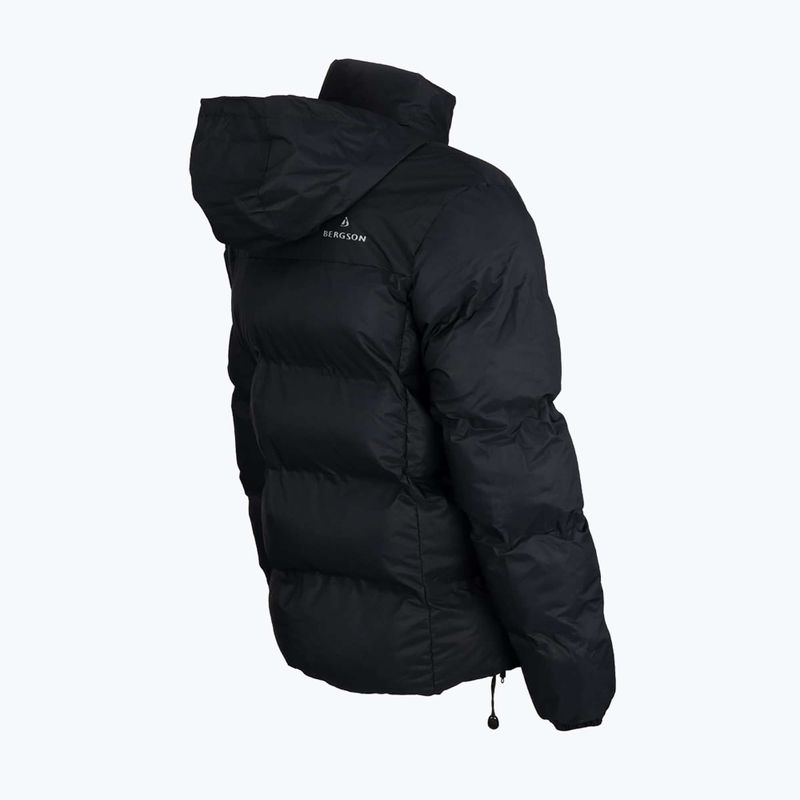 Jachetă izolată pentru bărbați BERGSON Snowy Wolf Micro-Therm negru 4