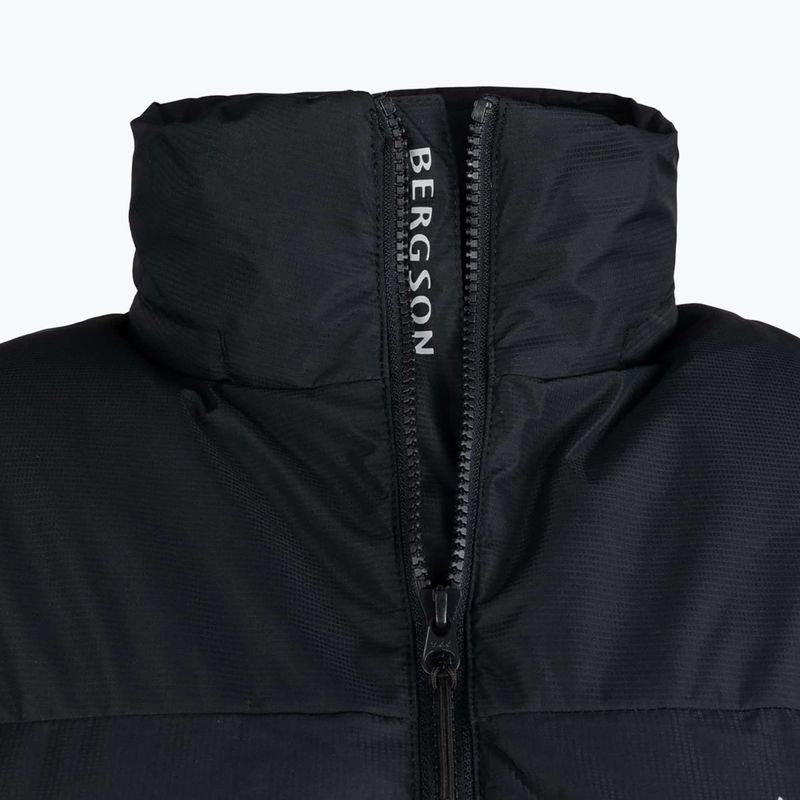 Jachetă izolată pentru bărbați BERGSON Snowy Wolf Micro-Therm negru 5