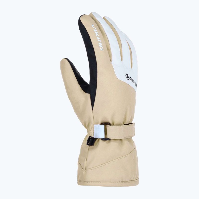Mănuși de schi pentru femei Viking Sherpa 2.0 Gore-Tex Ski beige/white 2