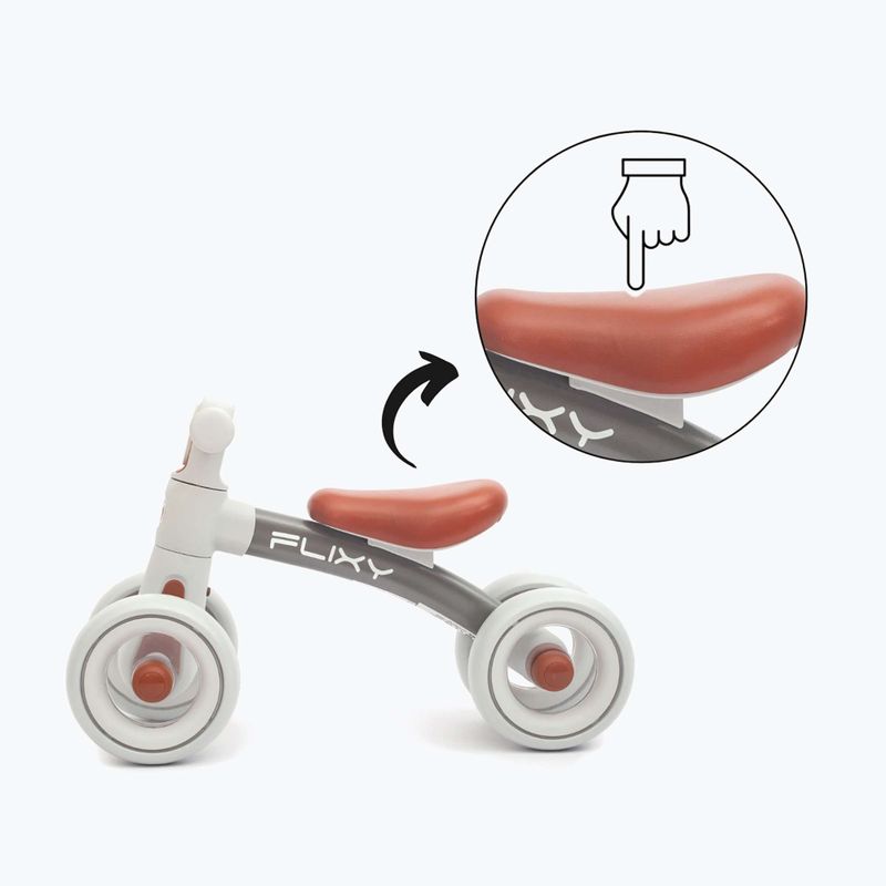 Bicicletă de echilibru pentru copii Milly Mally Flixy grey 12
