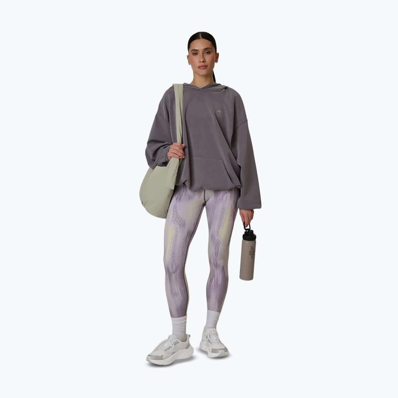 Colanți de antrenament pentru femei 4F Solar Punk FNK F454 light yellow allover 5