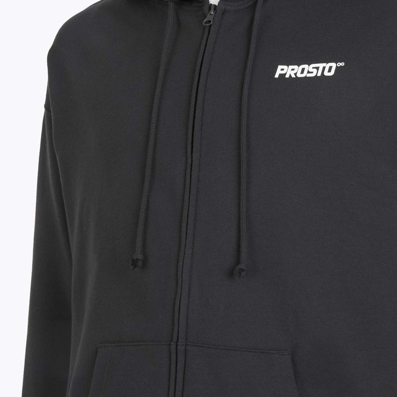 Bluză pentru bărbați PROSTO Hoodie Logo Zip black 4