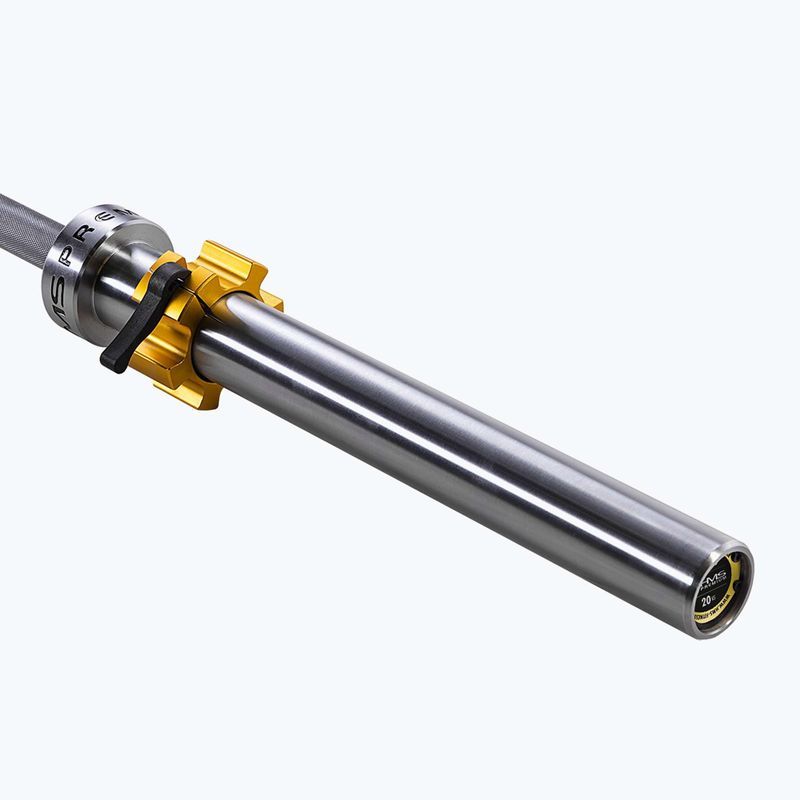 Bară olimpică HMS GO900 + cleme ZG1500 Silver Lock Jaw X2 Premium 4