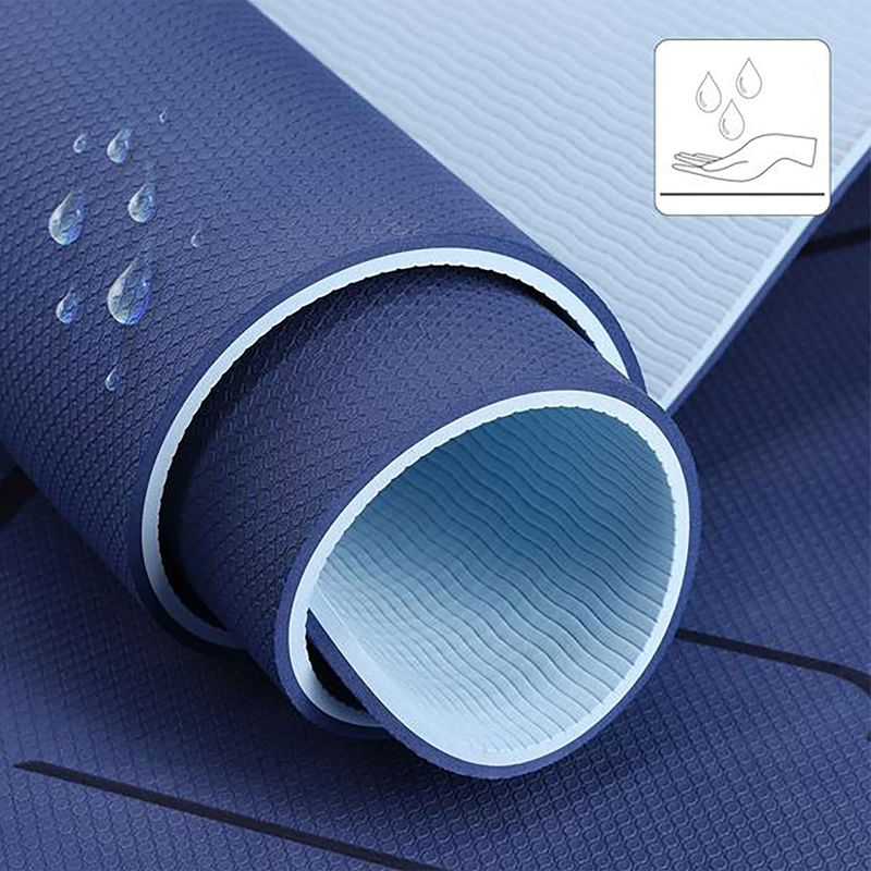 Yoga mat HMS YM10 8 mm albastru închis 5