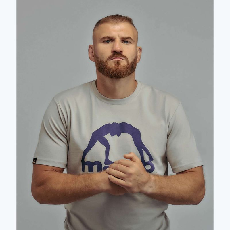 Tricou pentru bărbați MANTO Vibe 25 gri deschis/mov închis 4