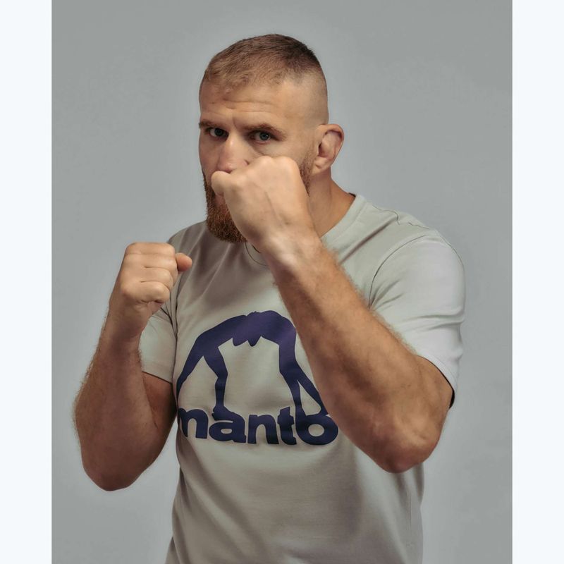 Tricou pentru bărbați MANTO Vibe 25 gri deschis/mov închis 5