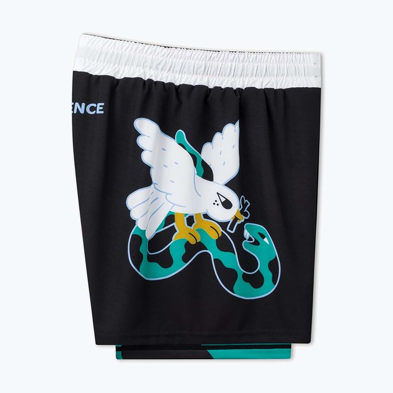 Pantaloni scurți de antrenament pentru bărbați MANTO Dove negru 3
