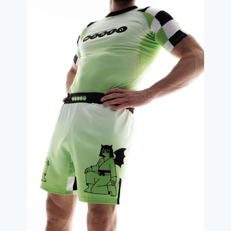 Pantaloni scurți de antrenament pentru bărbați MANTO Two Sides verde 7