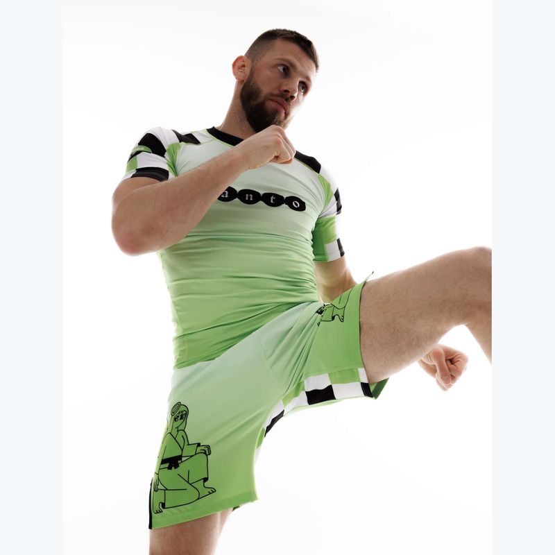 Pantaloni scurți de antrenament pentru bărbați MANTO Two Sides verde 9