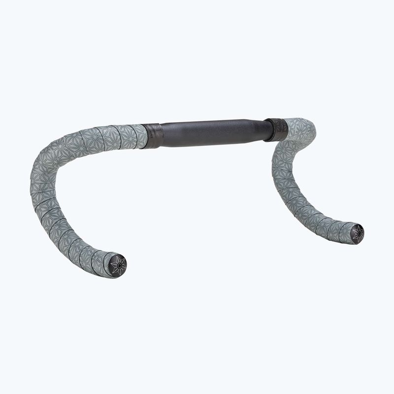 Înveliș pentru ghidon SUPACAZ Super Sticky Kush Classic 2.5 mm gun metal/ano black plugs 2