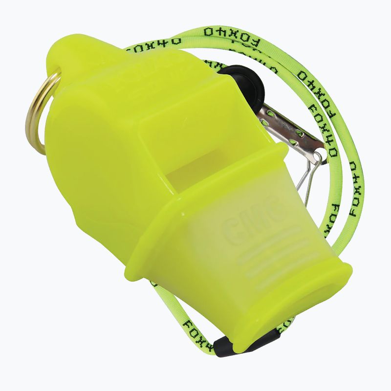 Fluier cu șnur Fox 40 Sonik Blast CMG Neon Yellow