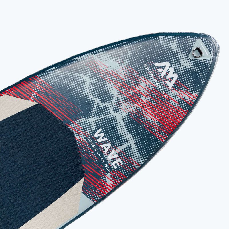 Placă SUP Aqua Marina Wave - Surf iSUP, 2.65m/10cm, cu surf leash albastru-marin BT-22WA 6