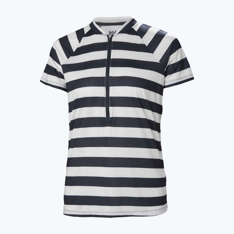 Tricou pentru femei Helly Hansen Siren 1/2 Zip navy stripe 5